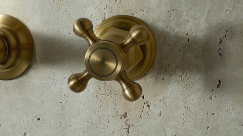 Врезной смеситель для раковины Nest Hook из латуни сорта Brass Brushed ИНДИЯ 569353103_5