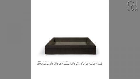 Черная раковина Nina M4 из архитектурного бетона Concrete Black РОССИЯ 021400114 для ванной комнаты_1