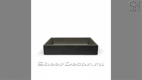 Черная раковина Nina из архитектурного бетона Concrete Black РОССИЯ 021400111 для ванной комнаты_1