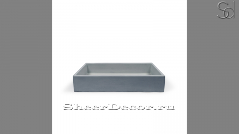 Накладная раковина Nina из синего бетона Concrete Blue РОССИЯ 021476111 для ванной комнаты_1