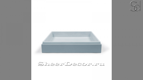 Голубая раковина Nina M2 из архитектурного бетона Concrete Cloud РОССИЯ 021811112 для ванной комнаты_1