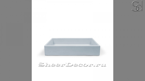 Накладная раковина Nina из голубого бетона Concrete Cloud РОССИЯ 021811111 для ванной комнаты_1