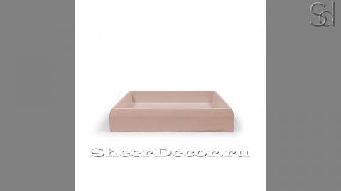 Розовая раковина Nina M4 из архитектурного бетона Concrete Coral РОССИЯ 021821114 для ванной комнаты_1