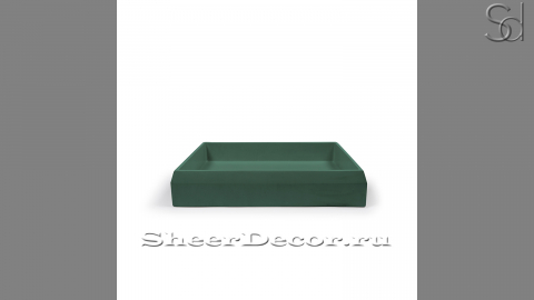 Накладная раковина Nina M4 из зеленого бетона Concrete Green РОССИЯ 021762114 для ванной комнаты_1