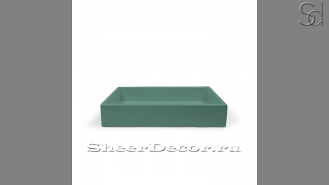 Накладная раковина Nina M3 из зеленого бетона Concrete Green РОССИЯ 021762113 для ванной комнаты_1
