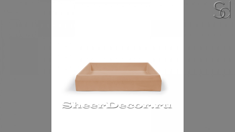 Кремовая раковина Nina M4 из архитектурного бетона Concrete Peach РОССИЯ 021812114 для ванной комнаты_1