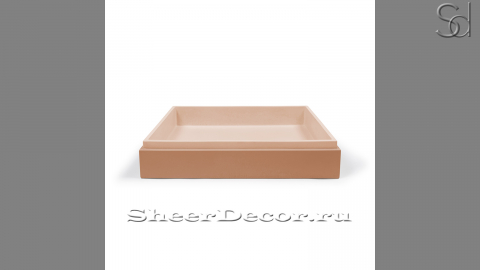 Накладная раковина Nina M2 из кремового бетона Concrete Peach РОССИЯ 021812112 для ванной комнаты_1
