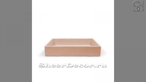 Кремовая раковина Nina из архитектурного бетона Concrete Peach РОССИЯ 021812111 для ванной комнаты_1