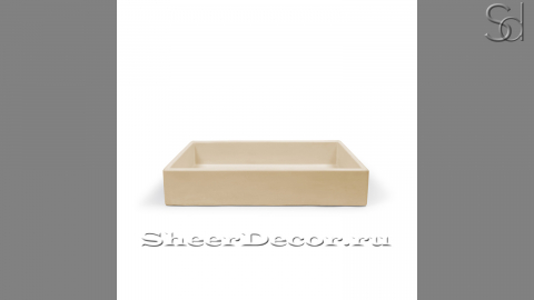 Накладная раковина Nina из желтого бетона Concrete Yellow РОССИЯ 021475111 для ванной комнаты_1