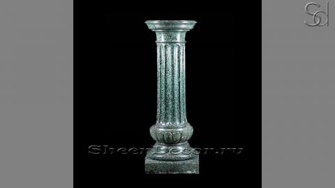 Каменная колонна Olven Linea из белого гранита Hassan Green в сборе _1