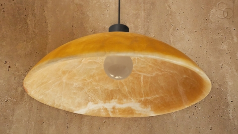 Подвесной светильник Orbit 3911 Pendant BL из камня оникса Honey Onyx_7