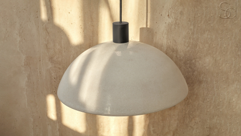 Мраморный подвесной светильник Orbit 4015 Pendant из камня Snow Crystal в сборе _4