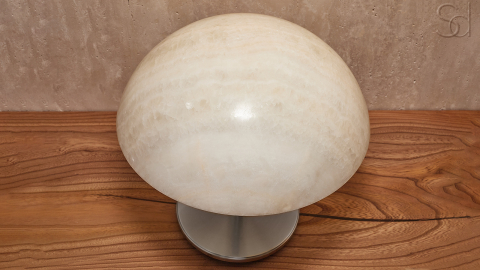 Настольный светильник Orbit 4015 из камня оникса White Honey_6