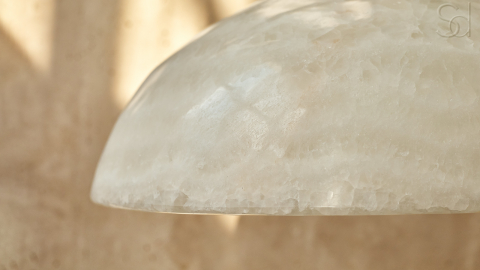 Подвесной светильник Orbit Pendant из камня оникса White Honey_8