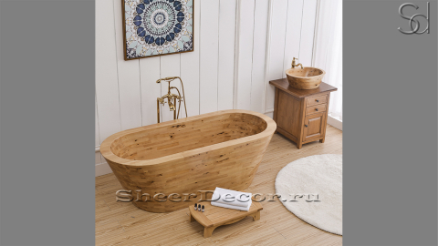 Оригинальная ванна Ottavia из натурального дерева Melato 498005151_1