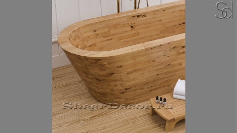 Оригинальная ванна Ottavia из натурального дерева Melato 498005151_2