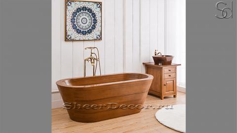 Дизайнерская ванна Ottavia из дуба Rossastro 498007151 овальной формы_1