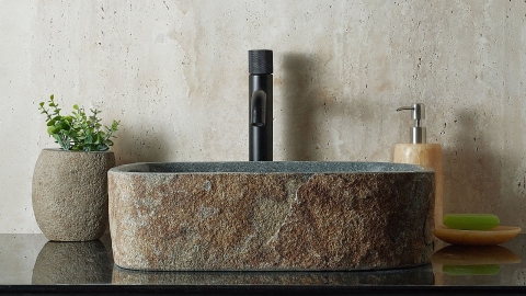 Накладной смеситель для раковины Palanca Hook с матовой фактурой из латуни сорта Black Brass ИНДИЯ 646401004_3