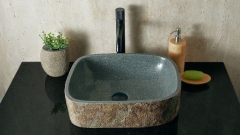 Накладной смеситель для раковины Palanca Hook с матовой фактурой из латуни сорта Black Brass ИНДИЯ 646401004_5