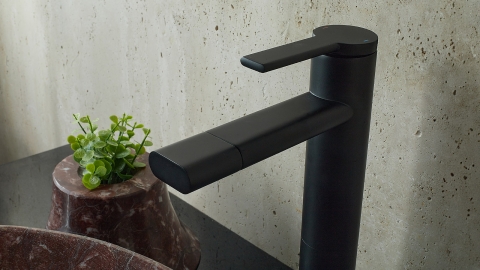 Накладной смеситель для раковины Palanca Rotate из латуни сорта Black Brass ИНДИЯ 646401005_5