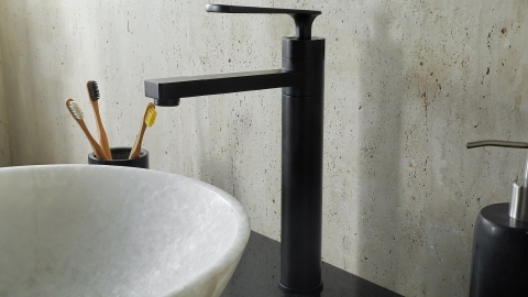 Накладной смеситель для раковины Palanca Treeno из латуни сорта Black Brass ИНДИЯ 646401003_1