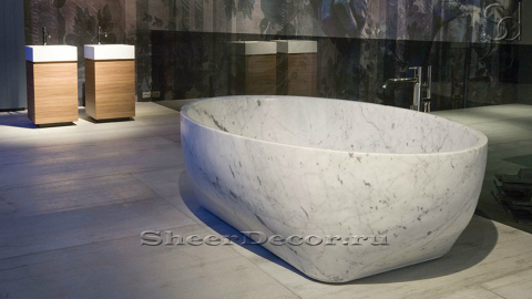 Мраморная ванна Palla из белого камня Bianco Gioia 731164151_2