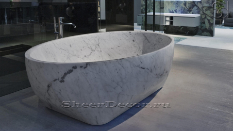 Мраморная ванна Palla из белого камня Bianco Gioia 731164151_3