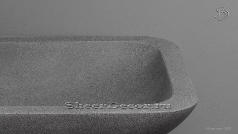 Каменная мойка Palum из серого андезита Andesite ИСПАНИЯ 028001011 для ванной комнаты_2