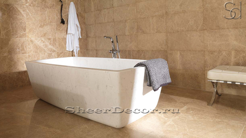 Каменная ванна Palum M3 из белого мрамора Bianco Extra 028111153_2