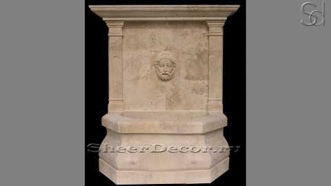 Каменный фонтан Palume из бежевого травертина Classico Romano 508004041_1
