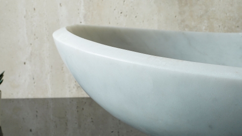 Каменная раковина Perla из белого мрамора Bianco Carrara 030005111_5