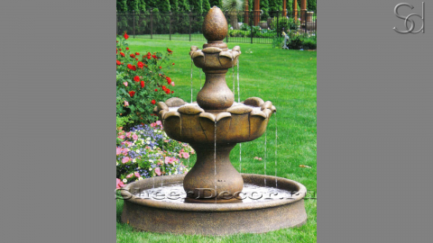 Металлический фонтан Petalo из бронзы золотисто-коричневого цвета сорта Bronze 504300441_1