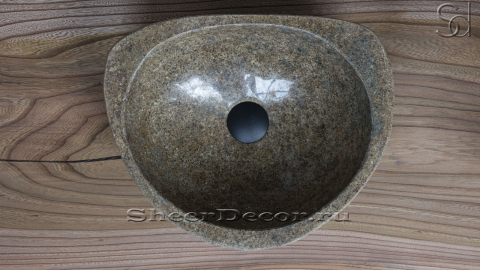 Раковина для ванной Piedra M240 из речного камня  Beige ИНДОНЕЗИЯ 00501111240_4