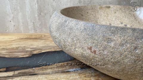 Раковина для ванной Piedra M300 из речного камня  Beige ИНДОНЕЗИЯ 00501111300_4