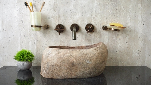 Накладная раковина для ванной Piedra из гранита Beige_1