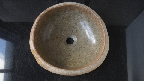 Раковина для ванной Piedra M475 из речного камня  Beige ИНДОНЕЗИЯ 00501111475_4