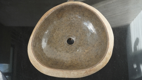 Раковина для ванной Piedra M625 из речного камня  Beige ИНДОНЕЗИЯ 00501111625_4