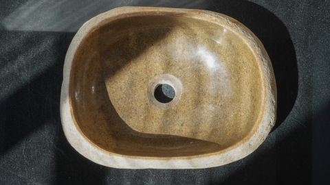 Мойка в ванную Piedra M482 из речного камня  Beige ИНДОНЕЗИЯ 00501111482_4