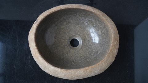Мойка в ванную Piedra M484 из речного камня  Beige ИНДОНЕЗИЯ 00501111484_4