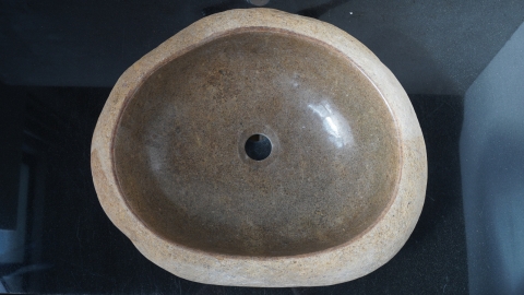 Раковина для ванной Piedra M633 из речного камня  Beige ИНДОНЕЗИЯ 00501111633_4