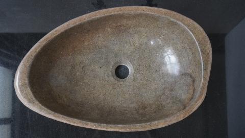 Мойка в ванную Piedra M635 из речного камня  Beige ИНДОНЕЗИЯ 00501111635_4