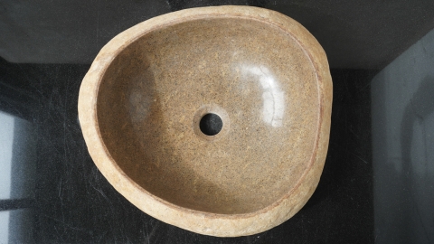 Мойка в ванную Piedra M497 из речного камня  Beige ИНДОНЕЗИЯ 00501111497_4