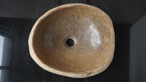 Раковина для ванной Piedra M638 из речного камня  Beige ИНДОНЕЗИЯ 00501111638_4