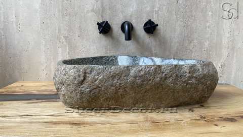 Раковина для ванной Piedra M286 из речного камня  Blanca ИНДОНЕЗИЯ 00508411286_2