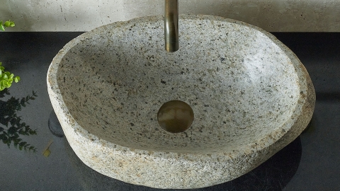 Мойка в ванную Piedra M241 из речного камня  Blanca ИНДОНЕЗИЯ 00508411241_3