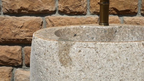 Мойка в ванную Piedra M558 из речного камня  Blanca ИНДОНЕЗИЯ 00508411558_6