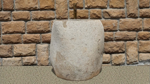 Мойка в ванную Piedra M558 из речного камня  Blanca ИНДОНЕЗИЯ 00508411558_1