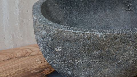 Раковина для ванной Piedra M80 из речного камня  Gris ИНДОНЕЗИЯ 0050451180_4