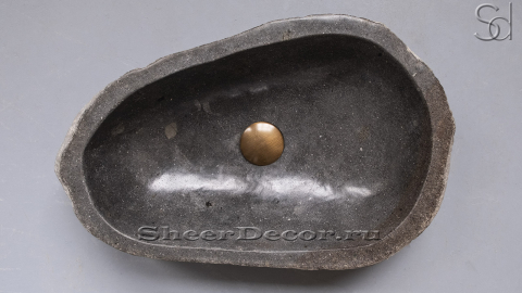Раковина для ванной Piedra M97 из речного камня  Gris ИНДОНЕЗИЯ 0050451197_4