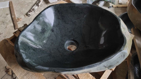 Раковина для ванной Piedra M207 из речного камня  Gris ИНДОНЕЗИЯ 00504511207_1